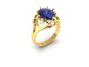 solitário noivado casamento mulheres oval anel joalheria platina ouro gema jóia diamante imprimível 3d prata moda beleza brilhante rubi argolas 3d print model - Mito3D
