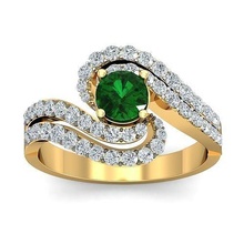 solitario fidanzamento nozze donne squillare diamante gioiello gioielleria 3d modelli pt3d oro carattere anelli animazione design moda render 3d print model - Mito3D