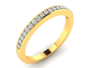 solitario compromiso Boda mujer anillo 3dm anillos libra esterlina imprimible diamante platino brillante joya joyería plata delicado ligero oro blanco 3d print model - Mito3D