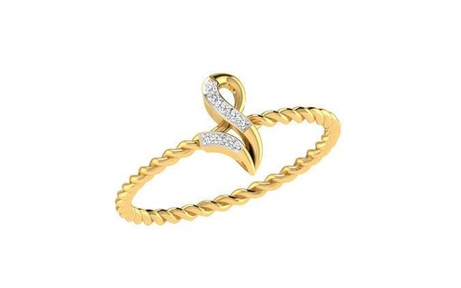 solitario compromiso Boda mujer retorcido anillo anillos libra esterlina imprimible diamante platino brillante joya joyería plata delicado ligero oro blanco 3d print model - Mito3D