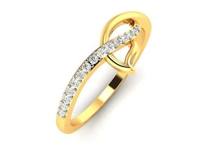 solitario compromiso mujer anillo anillos libra esterlina imprimible diamante platino brillante Boda joya joyería plata delicado ligero oro blanco 3d print model - Mito3D