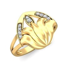 solitario compromiso mujer anillo anillos libra esterlina imprimible diamante platino brillante Boda joya joyería plata delicado ligero oro blanco 3d print model - Mito3D