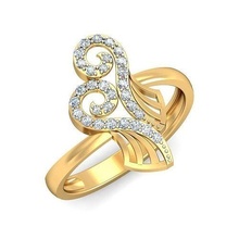 solitaire engagement femmes bague mariage ensemble bande Hommes 3d modèles anneaux gothique argent imprimable diamant bijoux or 3d print model - Mito3D