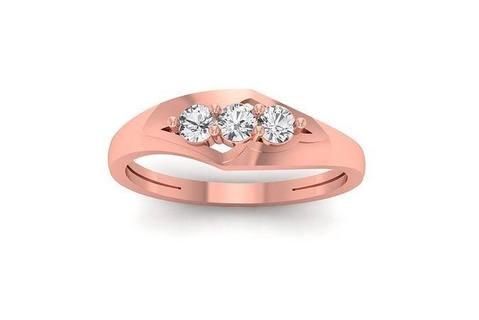 solitario compromiso mujer anillos proponer anillo libra esterlina imprimible diamante platino brillante Boda joya joyería plata delicado ligero oro blanco 3d print model - Mito3D