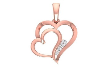 Solitaire kalp kolye 3dm stl obj fbx vermek detaylar mücevher elmas gümüş altın yazdırılabilir nişan takı 3d print model - Mito3D