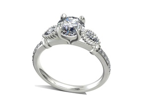 solitaire il jewelry jewelers cad model models 3d design designs printing industrial other rings 3d print model - Mito3D