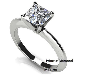 solitario amor diamante anillo anillos libra esterlina joyería joya oro banda plata brillante imprimible platino Boda compromiso delicado 3d print model - Mito3D