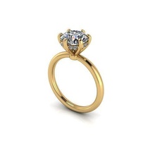 Solitär Liebe Stein Diamant Ring Juwel Engagement Hochzeit Schmuck Silber Gold engagem Mode Sterling Anhänger Halskette Schönheit Ohrringe Ringe 3d print model - Mito3D