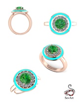 solitaire ebnen Schmuck Mode gold ring bedruckbar ist engagement sterling Mode-ring Diamant-ring Hochzeit Juwel diamond Mode-Schönheit enemal weiß vintag Ringe 3d print model - Mito3D