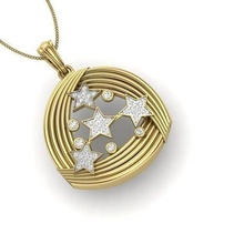 solitario pendente oro argento diamante gioielleria Fidanzamento gemma gioiello squillare platino nozze engagement cad collana moda bellezza ciondoli 3d print model - Mito3D