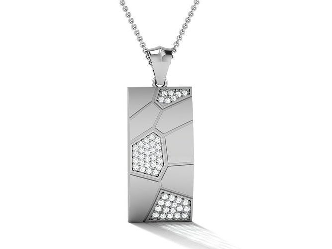 solitaire pendentif 3dm stl obj fbx rend détails mariage or gemme engagement bijou bijoux imprimable diamant platine luxe précieux Collier pendentifs délicat cadeau 3D print model - Mito3D
