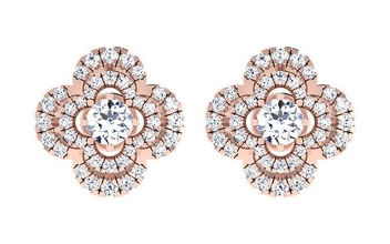 solitario pendente orecchini gioielleria stampabile gemma impostato combo collana borchie hoopsandhuggies diamante platino gioiello nozze lusso 3d print model - Mito3D