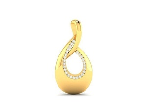 solitaire pendentifs bijoux imprimable gemme diamant or argent pendentif mariage engagement bijou sterling blanc brillant platine luxe précieux Collier 3d print model - Mito3D