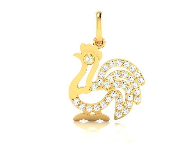 solitaire pendants jewelry precious wedding gold printable diamond fashion rings bulk collection dimaond engagement women pendant light 3D print model - Mito3D