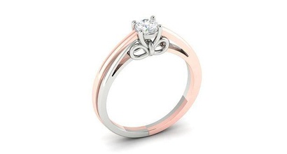 solitaire ring jewelry gold printable brilliant rings diamond sterling engagement platinum precious luxury gem silver carat shining 3d print model - Mito3D