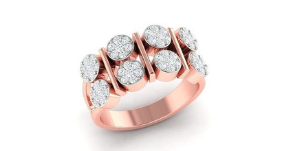 solitario anillo joyería joya oro imprimible brillante anillos diamante libra esterlina compromiso platino precioso lujo plata quilate 3d print model - Mito3D