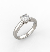 Solitär Ring Engagement Hochzeit Schmuck Mode klassisch Juwel Diamant druckbar brillant 1895 Braut Ringe 3d print model - Mito3D