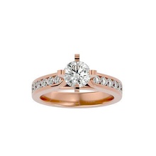 solitário anel joalheria platina gema precioso ouro noivado luxo brilhando argolas 3d print model - Mito3D