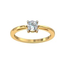 solitaire ring printable rings wedding sterling diamond gold jewelry engagement jewel jewellery 3d print model - Mito3D