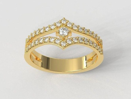 solitario anillo anillos oro joyería joya paulorani moda Moda clásico moderno plata compromiso diamante piedra preciosa 3d print model - Mito3D