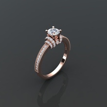 Solitär Ring Juwel Engagement Hochzeit Schmuck Diamant Silber Gold engagem Mode Weiß Sterling Anhänger Halskette Schönheit Ringe 3d print model - Mito3D