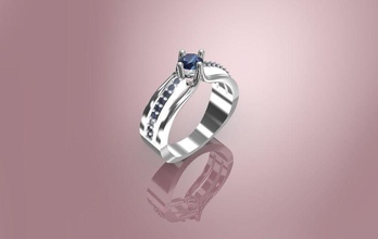 solitário anel ouro platínio paládio diamante safira esmeralda rubby moda Casamento gema brilhante noivado beleza imprimível rubi joalheria argolas 3d print model - Mito3D