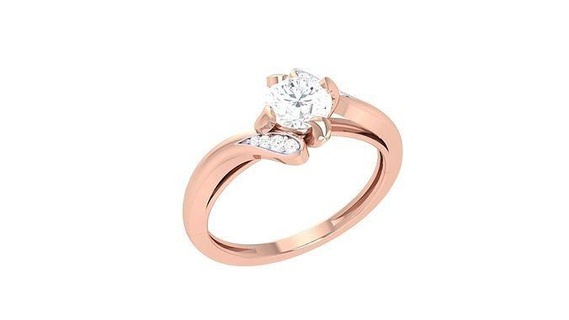 solitario squillare 25 anelli stampabile diamante platino gemma brillante nozze Fidanzamento gioiello gioielleria argento 3d print model - Mito3D