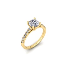 solitario anillo 01 joyería joya anillos mujer Boda colección precioso abultar diamante compromiso diamantes oro Moda 3d print model - Mito3D