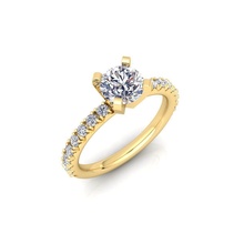 Solitaire yüzük 1 takı yüzükler kadın düğün Toplamak değerli toplu elmas nişan yüzüğü Elmas tek taş altın moda 3d print model - Mito3D