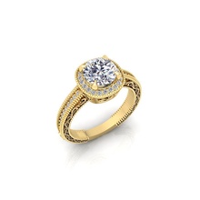 solitário anel 18 joalheria argolas feminino casamento coleção precioso massa diamante noivado ouro moda 3d print model - Mito3D