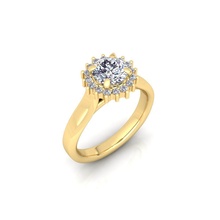 solitario anillo 24 joyería joya anillos mujer boda colección precioso abultar diamante compromiso diamantes oro moda 3d print model - Mito3D