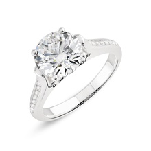 anello solitario 360 animazione stl file di stampa 3d modello gioielli fidanzamento oro stampabile brillante diamanti bianco solitaire cad il rendering realistici lusso moda e bellezza gemma anelli 3d print model - Mito3D