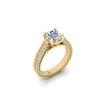 Solitaire yüzük 3d Yazdır model takı yüzükler kadın düğün Toplamak değerli toplu elmas nişan yüzüğü Elmas tek taş altın moda 3d print model - Mito3D