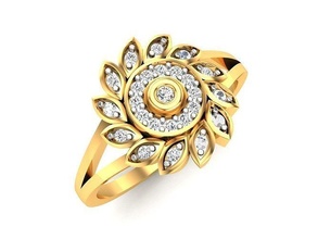 solitario anillo 3dm stl obj fbx detalles joya diamante precioso compromiso joyería platino Boda brillante oro Diamante brilhante lapis 3d print model - Mito3D