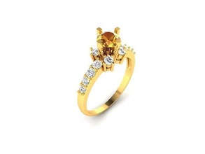 solitär ring 3dm stl obj fbx einzelheiten diamant gold silber druckbar engagem schmuck engagement hochzeit mode schönheit saphir armreif juwel ringe 3d print model - Mito3D