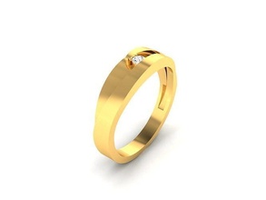solitario anillo 3dm stl obj fbx detalles joyería joya imprimible plata Boda compromiso diamante libra esterlina impresión Moda anillos 3d print model - Mito3D