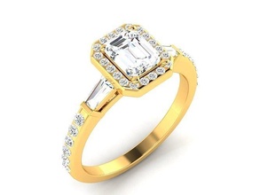 solitario squillare 3dm stl render anelli sterlina stampabile diamante platino brillante nozze Fidanzamento gioiello gioielleria argento delicato orecchini oro bianca 3d print model - Mito3D