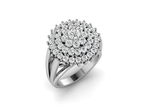 solitario anillo 3dm stl 3d impresión modelo anillos boda compromiso joyería imprimible joya diamante plata oro libra esterlina brillante blanco platino 3d print model - Mito3D