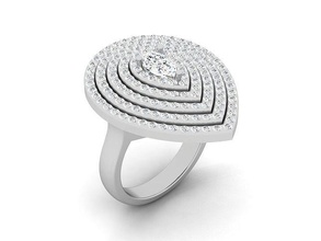 solitario anillo 3dm stl 3d impresión modelo anillos joyería joya oro plata diamante imprimible compromiso boda blanco brillante platino libra esterlina 3d print model - Mito3D