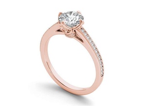 solitario anillo 3dm stl 3d impresión modelo anillos boda compromiso joyería imprimible joya diamante plata oro libra esterlina blanco platino 3d print model - Mito3D