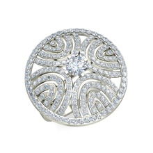 solitario anillo 3dm stl 3d impresión modelo anillos joyería joya oro plata diamante imprimible compromiso Boda libra esterlina platino blanco brillante 3d print model - Mito3D