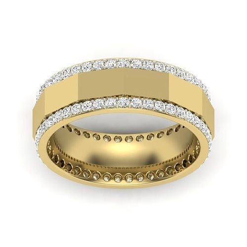 solitario anillo 3dm stl 3d impresión modelo joyería joya banda Boda oro diamante anillos abultar colección compromiso mujer hombres Pareja 3D print model - Mito3D
