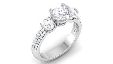 anel solitário 3dm stl processar detalhe de impressão 3d do modelo jóias anéis solitaire printable sterling da forma prata jóia o engajamento casamento platina brilhantes diamante ouro gem 3d print model - Mito3D