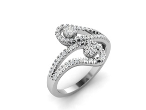 anello solitario 3dm stl dettaglio di renderizzazione 3d, il modello stampa gioielli anelli oro argento diamante gemma gioiello stampabile fidanzamento matrimonio la sterlina moda bianco diamanti brillante solitaire disco platino d'oro 3d print model - Mito3D