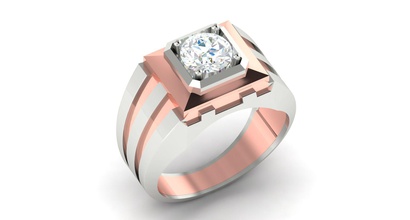 solitario anillo de 3dm stl procesamiento detalle la impresión 3d modelo joyería los anillos solitaire womenring boda compromiso gem imprimible joya el diamante plata oro sterling blanco platino 3d print model - Mito3D