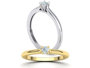 solitário anel 3mm pedra 4prong configuração joalheria promessa noivado clássico brilhante casamento imprimível eua canadá alemanha europa belguim diamante delicado argolas 3d print model - Mito3D