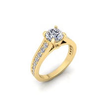 solitario squillare 7 gioielleria anelli womenring nozze collezione prezioso massa diamante Fidanzamento anello fidanzamento diamanti oro moda 3d print model - Mito3D