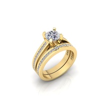 solitário anel 9 joalheria argolas feminino Casamento coleção precioso massa diamante noivado ouro moda 3d print model - Mito3D