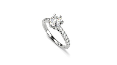 anel solitário de gemas jóias ouro o cad prata gem branco jóia diamante casamento engajamento pedra printable preciosa anéis 3d print model - Mito3D