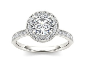 solitario squillare modello gioielleria platino prezioso lusso gemma fidanzamento oro argento stampabile diamante brillante carati splendente anelli nozze 3d print model - Mito3D